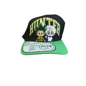 Hunter X Hunter Gon and Killua Elite Chibi Anime Black Snapback Cap Hat
